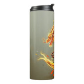 Gelber Drache Thermosbecher (Nach links gedreht)