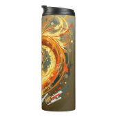 Gelber Drache Thermosbecher (Nach rechts gedreht)