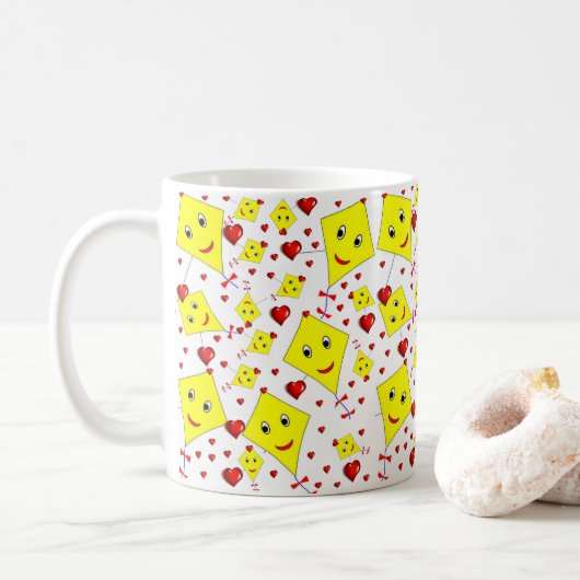 Gelber Drachen Tasse (Mit Donut)