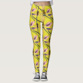 Gelber DragonFly Leggings (Vorderseite)
