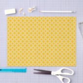 Gelber Druck glatt Seidenpapier (Handwerk)