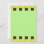 Gelber Duckie 1. Geburtstag Einladung (Rückseite)