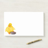 Gelber Duckling Spaß Post-it Klebezettel (Auf Schreibtisch)