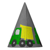 Gelber Dump Truck Partyhütchen (Rückseite)