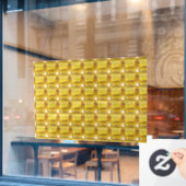Gelber Edelstein Fensteraufkleber (Café-Fenster)