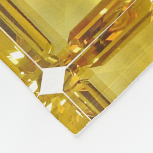 Gelber Edelstein Fleecedecke (Ecke)
