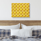 Gelber Edelstein Leinwanddruck (Insitu (Schlafzimmer))