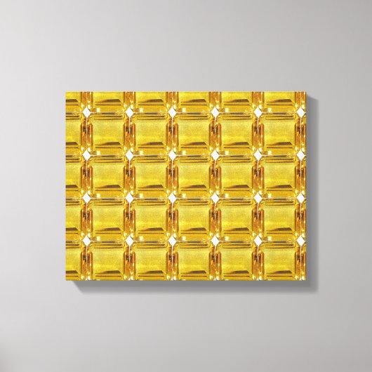 Gelber Edelstein Leinwanddruck (Vorderseite)