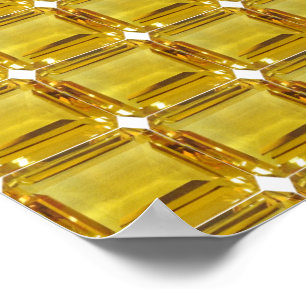 Gelber Edelstein Poster