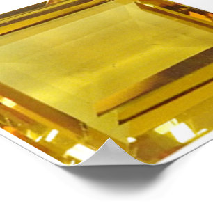 Gelber Edelstein Poster