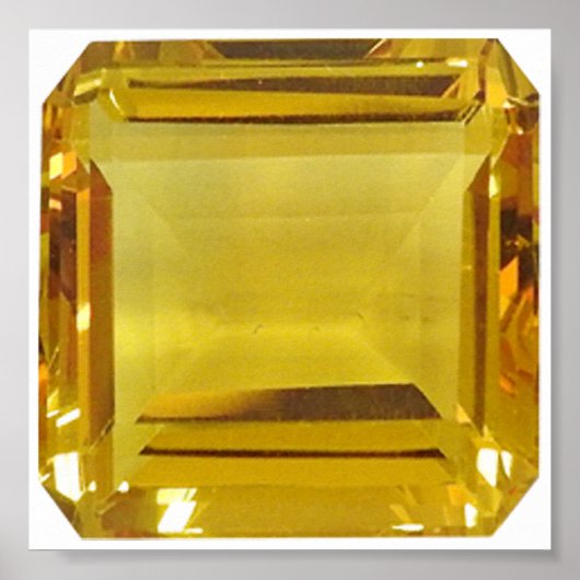 Gelber Edelstein Poster (Vorne)