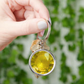 Gelber Edelstein-Schlüsselanhänger Schlüsselanhänger (Hand)