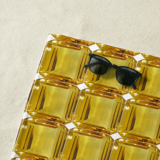 Gelber Edelstein Strandtuch (Beispiel)