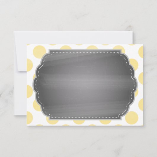Gelber Elefant-Punkt-Druck danken Ihnen Dankeskarte (Rückseite)