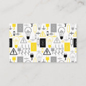 Gelber Elektrischer Visitenkarte (Rückseite)