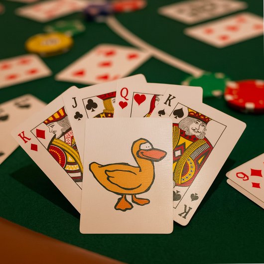 Gelber Ente Spielkarten