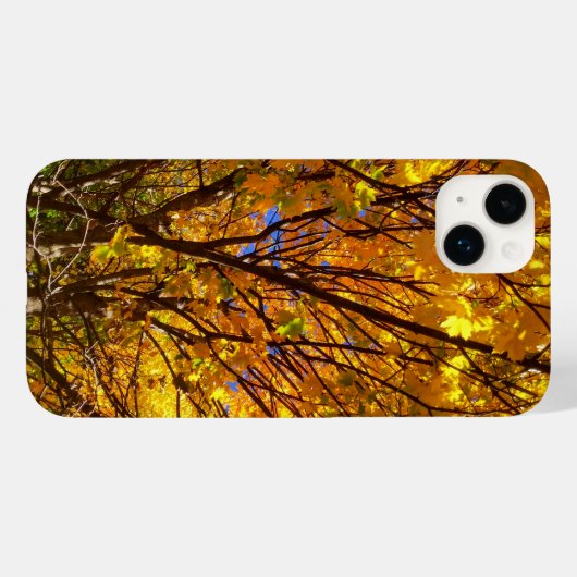 Gelber Fall Foliage Case-Mate iPhone Hülle (Rückseite (Horizontal))