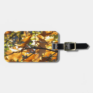 Gelber Fall Gepäckanhänger