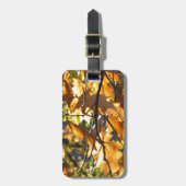 Gelber Fall Gepäckanhänger (Vorderseite vertikal)