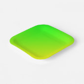 gelber Farbverlauf Pappteller (Gewinkelt)