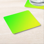 gelber Farbverlauf Rechteckiger Pappuntersetzer (angewinkelt)