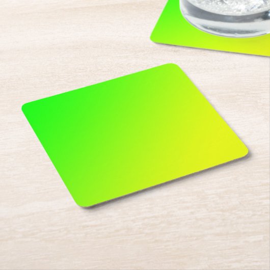 gelber Farbverlauf    Rechteckiger Pappuntersetzer (angewinkelt)