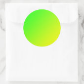 gelber Farbverlauf Runder Aufkleber (Tasche)