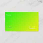 gelber Farbverlauf Visitenkarte (Vorderseite)