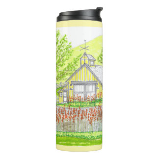 Gelber Farm-Thermobecher Thermosbecher