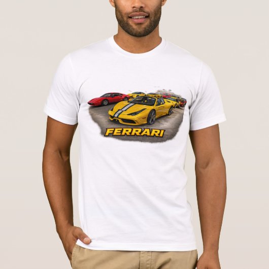 GELBER FERRARI T-Shirt (Vorderseite)