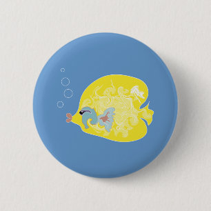 Gelber Fisch Button