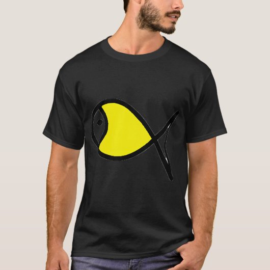gelber Fisch T-Shirt (Vorderseite)