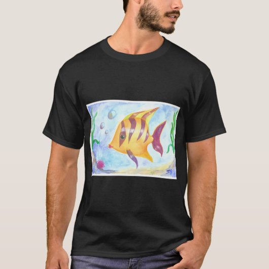 Gelber Fisch T-Shirt (Vorderseite)