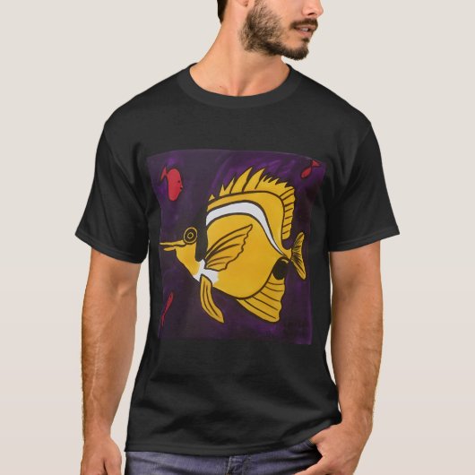 Gelber Fisch T-Shirt (Vorderseite)