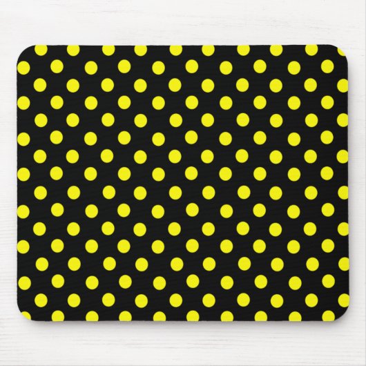 Gelber Fleck Polka Dot Mousepad (Vorne)