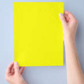 Gelber Flyer (Hand)