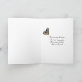 gelber Forsythiablumenstrauß erhalten gut bald Karte (Innenseite)