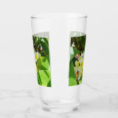 Gelber Frangipani-Baum, Trinkglas Glas (Links)