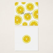 Gelber, frischer Zitronensatz (Vorne & Hinten)