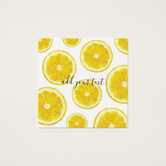 Gelber, frischer Zitronensatz (Vorderseite)
