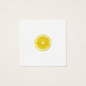 Gelber, frischer Zitronensatz (Rückseite)