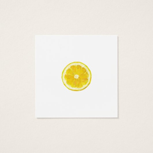 Gelber, frischer Zitronensatz (Rückseite)