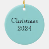 Gelber Frosch auf Lotus Leaf Keramik Ornament (Hinten)