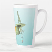 Gelber Frosch auf Lotus Leaf Milchtasse (Rechts)