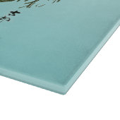 Gelber Frosch auf Lotus Leaf Schneidebrett (Ecke)