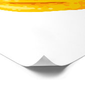 Gelber Frosch Digital Print | Froschwand Poster (Ecke)