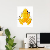 Gelber Frosch Digital Print | Froschwand Poster (Heimbüro)