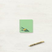 Gelber Frosch Grüne Blätter Post-it Klebezettel (Auf Schreibtisch)