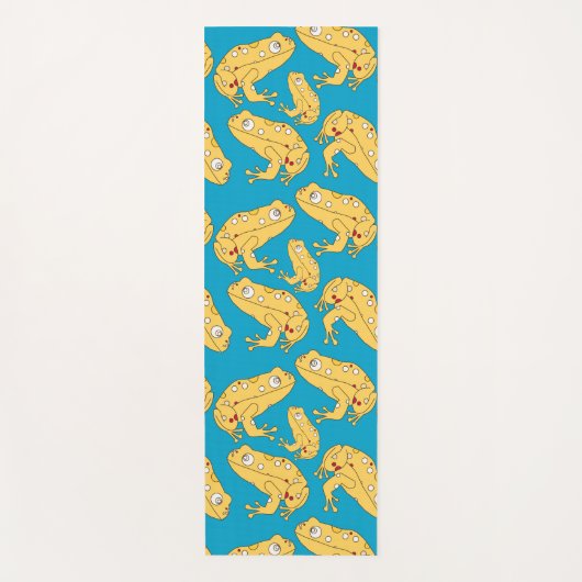 Gelber Frosch Yogamatte (Vorderseite)
