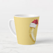 Gelber Frucht-Banane-Santa-Hut Milchtasse (Linke Ecke)